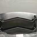 Rear Window Louver for Ford Mustang 2015 2016 2017 2018 2019 2020 2021 2022 2023 Windshield Sun Shade Cover Vent GT Lambo Style Custom Fit All Weather (Glossy Carbon Fiber)