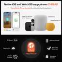 ThorBolt X1 Apple Home Key Lock, iOS ONLY Smart Keyless Entry HomeKit Door Lock with Fingerprint, Keypad Deadbolt Lock Works with HomeKit Over Thread (Border Router Required), IP65 Weatherproof, Black