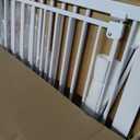 51" Extra Tall Cat Gate 30"-49.27" Wide, Auto Close, Pressure Mounted, for Cats & Small Dogs, Hallway, Stairs, Kitchen, Not Baby Gate,White