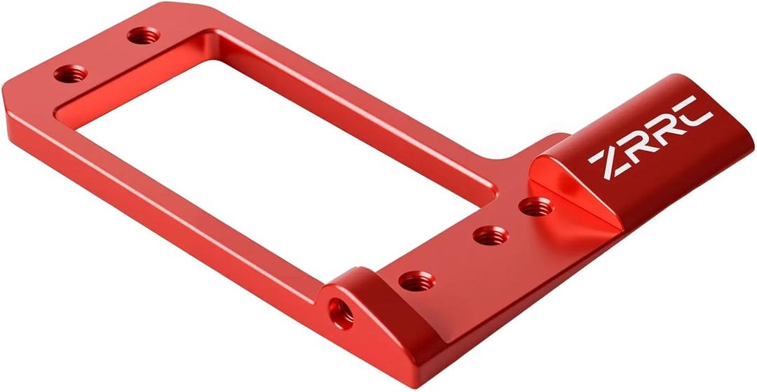 6061 Aluminum BTA Servo Mount for F10 Portal Axle, CNC Behind-The-Axle Servo Bracket & 4-Link Adapter Kit, Fits 1/10 Vanquish VS4-10 Phoenix F10 Nylon Portal & F10T Aluminum Axle Housing (Red)