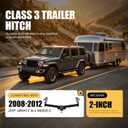 ALMULOO Class 3 Trailer Tow Hitch Compatible with 08-12 Jeep Liberty