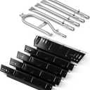 Heat Plate and Burner Kit for Dyna-Glo DGH474CRP DGH483CRP DGH485CRP DGH474CRP-D DGH450CRP DGH353CRP DGH373CRP DGH373CRP-DGrill Replacement Parts for Dynaglo 4 and 5 Burner Revoace GBC1793W Grills (Grill Heat Plate + Burner)