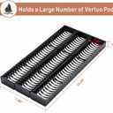 FlagShip Vertuo Pod Drawer Insert for Counter,Nespresso Pod Holder DIY Magnetic Connect Black Metal(3 Packs)