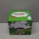 Solar Bird Feeders for Outside Hanging Metal Wild Bird Feeder Solar Lanterns Outdoor Waterproof Garden Decor for Yard Brown