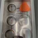 3 Pack Cover Compatible with Oura Ring Gen 4/Oura Ring Gen 3 Horizon/Heritage, Surport Charging with Cover on, Anti-Scratch TPU Protector for Men Women (Size 8, Silver+Gold+Rosegold)