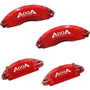 AOOA Aluminum Red Caliper Covers White Character Fits 2011-2023 Dodge Charger/Challenger/Chrysler 300 (Front Double Piston)