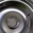 W10196406 and W10196405 Chrome Stove Burner Drip Pan Set for Whirlpool Amana Maytag Magic-Chef Kenmore Electric Range with Locking Slot, Includes 2 6-Inch and 2 8-Inch Drip Bowls