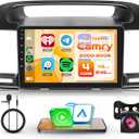 4G 64G Android Car Stereo Radio for Toyota Camry 2000 2001 2002 2003 2004 2005 2006 Wireless Carplay Android Auto, 9'' Touchscreen Head Unit Bluetooth Mirror Link GPS WiFi FM/RDS DSP Backup Camera SWC