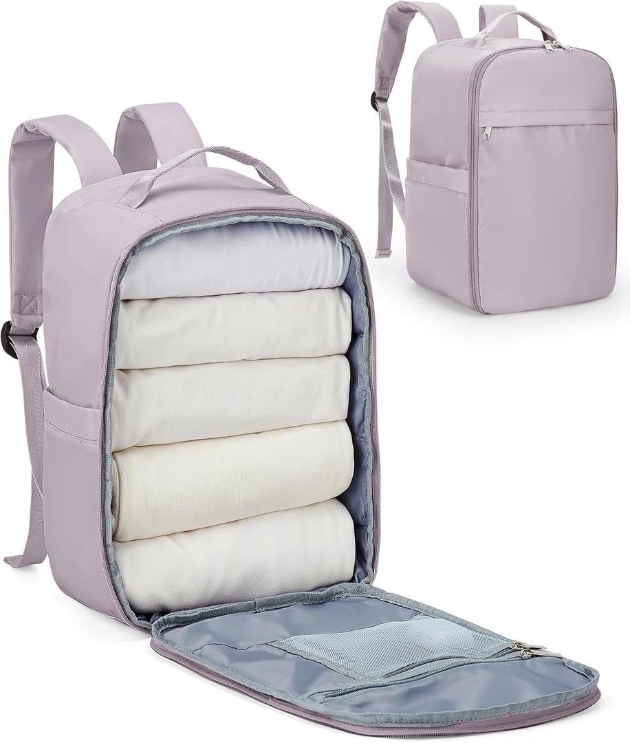 Carry On Backpack, United Airlines Personal Item Bag, Underseat Ryanair 40x20x25CM Luggage Bag Travel Essentials, Mochila deviaje, Cabin Size Water-Resistant Laptop Work Backpack, Pink