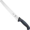 Mercer Culinary M23210 Millennia Black Handle, 10-Inch Wide Wavy Edge, Bread Knife