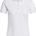 adidas Women's Ultimate365 Tour Twistknit Polo Shirt (X-Large, White)