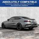 Rear Spoiler Wings for Mercedes Benz C Class W205 2015-2021 2-Door C63 C160 C180 C200 C250 C300 C400 C450 C43 AMG Trunk Spoiler Wing Trunk Tail Rear Trunk Lid,Glossy Black - AMG Style