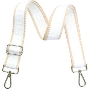 Adjustable Khaki Purse Strap - 1.5" Wide Handbags, Camera, Guitar, Phone & Crossbody Bag Replacement Shoulder Straps(Silver Hardware)