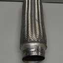 RP Remarkable Power, RK7553 Exhaust Flex Pipe 3" x 12" Heavy Duty Stainless Steel 16" OL