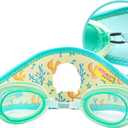Cheekaaboo Booggles Kids Swim Goggles for Toddlers 2-8 Years | Anti-Fog Lenses & Soft Adjustable Neoprene Strap | Tangle-Free Comfort for Beginner Swimmers & Pool Fun