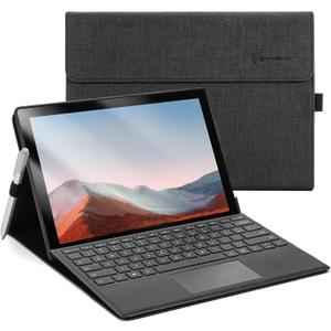 Omnpak Microsoft Surface Pro 7 Case,Protective Case for 12.3 Inch Surface Pro 7 Plus, Surface Pro 7, Surface Pro 6, Pro 5, Pro 4 Compatible with Type Cover Keyboard(Keyboard not Included) (Black)