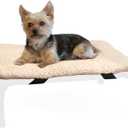 K&H Pet Products Dog Cot Pad (Cot Sold Separately), Pillow-Top Comfort Bed for K&H Small Elevated Dog Beds, Soft & Fluffy, Secure Fit Straps, Machine Washable, Portable - Small 22 X 17in Tan Fleece