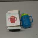 VOPHIA Senior Water Cup Sippy Cups for Elderly, Safe Silicone Spill Proof Cups with 2 Handles Straw and Lid for Adults for Hospital Patients, Elderly, Pregnant, and Disabled (Blue-1 Pack)