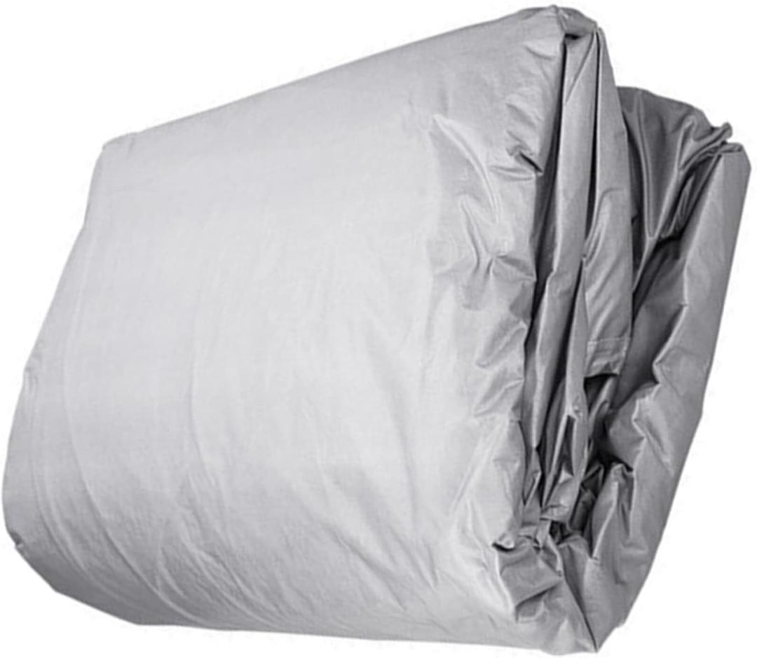 Heavy-Duty Boat Cover Cotton Boats Cover with Storage Bag Straps for V-Hull Tri-Hull Fishing Pro-Style Bass Runabout Boats Fits Boats Length 14-16ft Beam Width up to 90 Gray