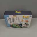 Dinosaur Chasing Track Playset with Music - Double Loop Slide, Climb Stairs & Roller Coaster, Educational Toddler Toy for Parent-Kid Play, Gift for 3+ Boys Girls (Green) (Blue)