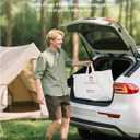 QPAU Twin Size Air Mattress Camping Pad  9 Thick R810 Insulated Inflatable Mattress with Foam Comfort & Foot Pump, Twin Air Mattress for Camping, Road Trips, and Home Guests (Single)