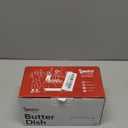 Sweese Small Butter Dish with Lid for Countertop, Airtight Butter Keeper Holds Up to 1 Sticks of Butter, Porcelain Butter Container for Kitchen Decor and Accessories for Kitchen Gift, White