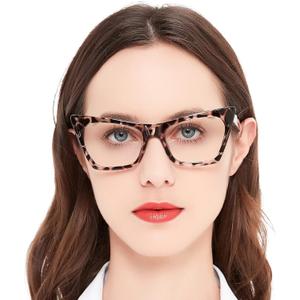 OCCI CHIARI Oversized Cat Eye Reading Glassesfor Women Retro Strong Reader 1.0 1.5 2.0 2.5 3.0 3.5 4.0 (Gray)