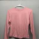 AYWA Women's 2 Piece Outfits Foldover Flare Pants Long Sleeve Crew Neck T-shirt Fitted Pajama Sets (Medium, Pink)