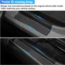 Door Sill Guard Kit Car Anti-Scratch Threshold Protector Door Entry Guard Scuff Plate Cover Compatible with Jeep Wrangler JL JLU 2018-2024 & Jeep Gladiator JT 2020-2022