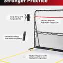 A11N SPORTS Pickleball Rebounder with Adjustable Angles & 360 Wheels Practice Rebounder for Forehand, Backhand, Dinks, Volleys Ideal for Indoor Garage or Outdoor Driveway
