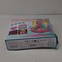 Ocean Sit and Spin Toys for Toddlers 1-3, 360 Rotation Sit n Spin, LED Light & Enlightenment Music, for Boy/Girl with 3PCS Suction Cup Spinner Toys (Blue)