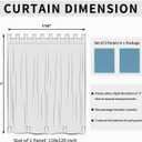 Easy-Going Outdoor Patio Curtains Detachable Tab Top Windproof Weatherproof Curtain for Cabana, Porch, Pergola and Gazebo, Tab Bottom Drape, 2 Panels, 110W x 120L inch, Sky Blue