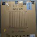 Extra Wide Baby Gate with Door Pressure Mounted 57.48-62.20 Inch,Child Baby Gates for Doorways No Drilling,Walk Through Dog Gate Indoor for The House Kitchen Stairs,White