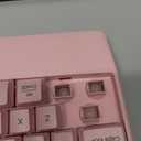 MEETION Wireless Keyboard and Mouse, Full-Sized Cordless Keyboard with Wrist Rest, 3 DPI Adjustable Mouse, Keyboard and Mouse Set with 2.4GHz USB Receiver, for PC/Computer/Laptop/Windows/Mac, Pink