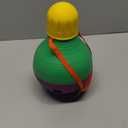 Starmark Bob-A-Lot Interactive Dog Pet Toy, Large, Yellow/Green/Purple