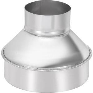 PATIKIL 6 Inch to 3 Inch Round Duct Reducer Increaser Connector, Galvanized Steel Air Duct Adapter Pipe Fitting for Bathroom Kitchen Inline Ventilation Systems, Silver Tone