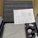 SHAMANDA Brass Rainfall Shower System, Luxuly Bathroom Shower Faucet Combo Set Brushed Gold(Including Rough-In Valve Body and Trim), L70001-3