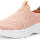 PolarPals Womens Walking Shoes Slip On Running Tennis Sneakers Comfortable Lightweigt Athletic Shoes Size 40