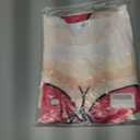 JEYKAY Lady's Cute Bikini Print Cover Up T-Shirt Loose Long Dress (White, L)