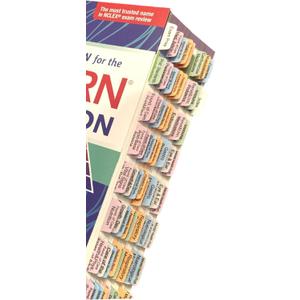 Book Tabs for Saunders Comprehensive Review for The NCLEX-RN Examination 9th Edition. Laminated, Color-Coded, and Repositionable (Book not Included)