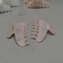 8 Pcs Large Acrylic Hair Claw Clips for Women Non slip Strong Hold Clamps for Thick and Thin Hair (French,Pink,White)