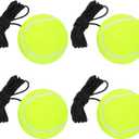 URBEST Tennis Ball with String Tennis Trainer Tennis Equipment Boxing Training Ball, 3 Pack