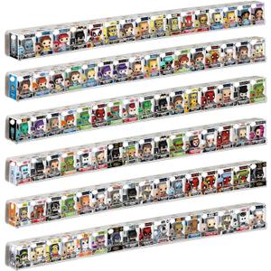 6pcs Acrylic Display Shelf for Funko Bitty Pop, Wall Mounted Display for Mini Collectible Toys, Figure Display Stand Toys