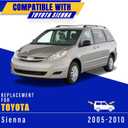 3 wipers Replacement for 2005-2010 Toyota Sienna, Windshield Wiper Blades Original Equipment Replacement - 26"/19"/16" (Set of 3) U/J HOOK