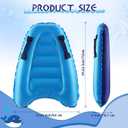 4 Pieces Inflatable Surf Body Boards with Handles Beach Floating Surfboard Lightweight Portable Bodyboard Water Sport Pool Inflatable Surfboard for Adult Summer Beach Surfing Swimming, 4 Styles, as shown