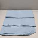 Naturoom Blue Linen Shower Curtain, Cloth Textured Fabric Shower Curtain Set with Hooks, Simple Elegant Modern Farmhouse Country Ultra Thick Bath Curtains for Bathroom,Water Repellent,72x72