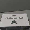 FORUP Christmas Tree Stand, Xmas Tree Base Stand, Christmas Tree Holder for Real Trees, Green