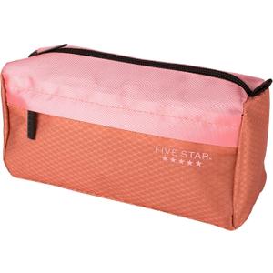 Five Star Pencil Pouch, Pen Case, 9-Pocket Zipper Pouch, Storage Organizer for School Supplies Earbuds Chargers Cables Makeup, Pink/Terracotta (500213F-ECM)