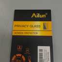 Ailun Privacy Screen Protector for iPhone 16 / iPhone 15 / iPhone 15 Pro [6.1 Inch] 3 Pack Anti Spy Private Tempered Glass Anti-Scratch Case Friendly [3 Pack][Not for iPhone 16 Pro 6.3 inch]