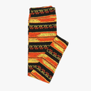 Lularoe Tall Curvy (TC fits Sizes 12-18) Stripe Triangle Speckled Black Orange Yellow Buttery Soft Adult Leggings , 2 Pack